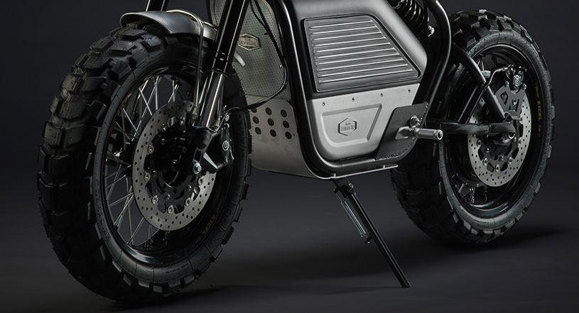 Electric Scrambler Motorcycle Made in France